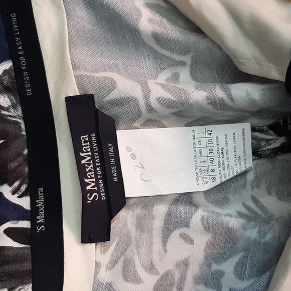 S maxmara floral linen mix panta - Picture 3 of 3
